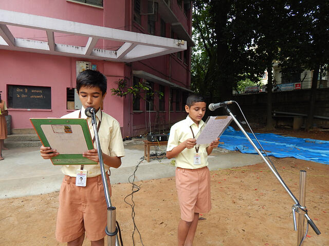 4. Importance of International Day of Yoga by Adwaitha Adiga and Nagadarshil of Class 6