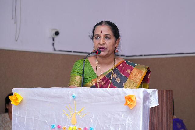 4. Welcome speech by Mrs. Myna Reddy N.S. Principal, Primary section