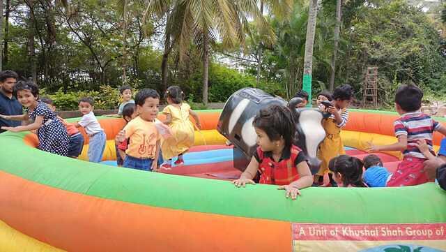 Nursery children enjoying the day