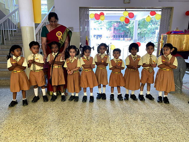 Children singing hacchevu kannada deepa