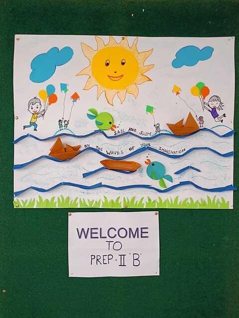 Welcome bulletin board