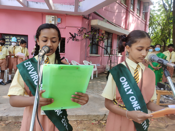 5. Speech by Sneha Shivakumar and Tejashree S. of Class VII