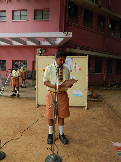 3.Welcome Speech by Siddharth Hande of Class VII