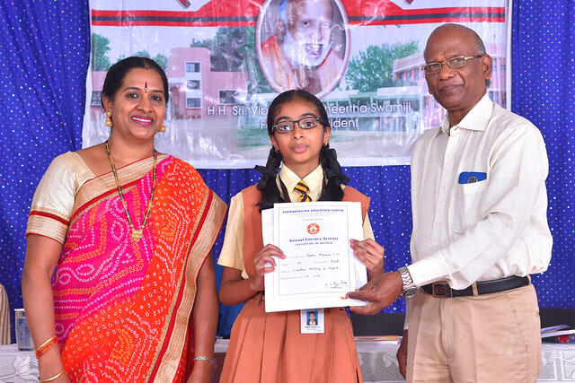 16.Poorvi Prasad P.H. of class VII - I place