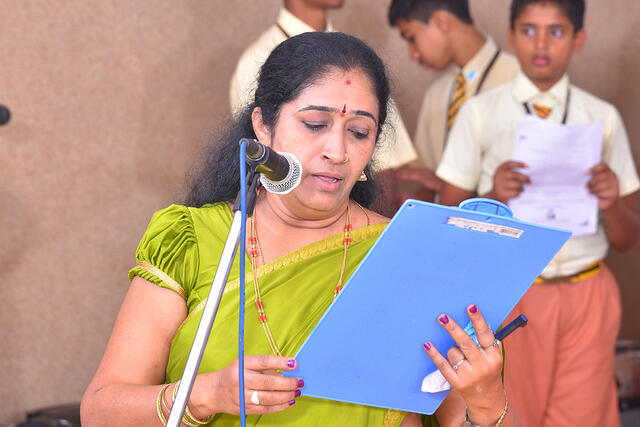 9. Mrs. Padmini K. C - Announcing the prize winners of Creative Writing