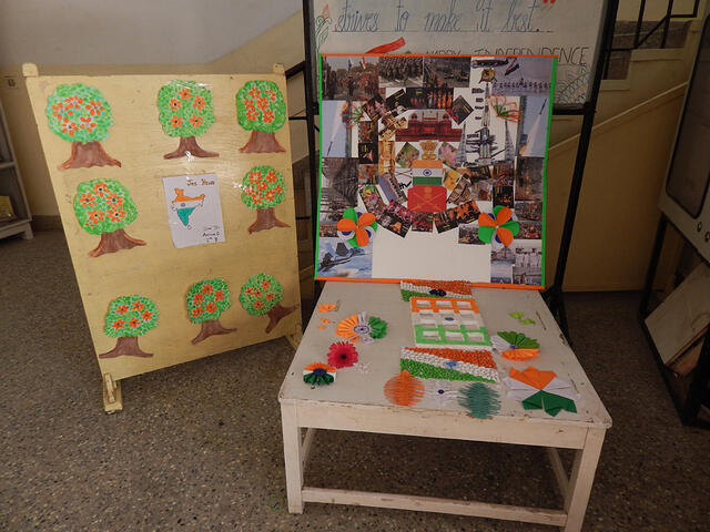 4. Colourful display by Class I students