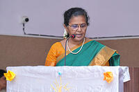 7. Reading out the names of Prize winners by Mrs. Meera V. Gokak