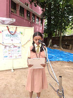 6. Introductory speech by Spoorthi V of Class 7