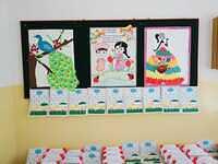 Bulletin boards decorated on children's day 