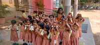 prepII children sowed seeds in coconut shell