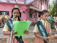 5. Speech by Sneha Shivakumar and Tejashree S. of Class VII