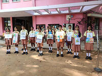 6. Awareness message by the students of Class VII