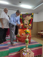 4.Lighting the Lamp by Dr. Prof K.N. Hari Bhat, Jt.Hon. Secretary,Yelahanka
