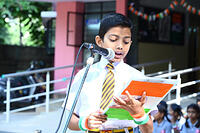 10. English Speech by Adrutha K A of Class VII