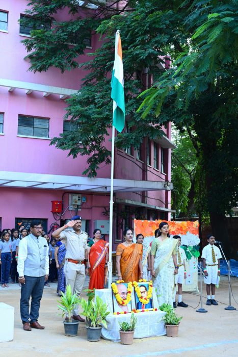 1.Chief Guest hoisted the National Flag